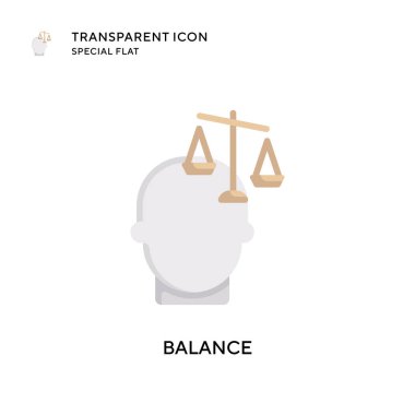Denge vektör simgesi. Düz çizim. EPS 10 vektörü.