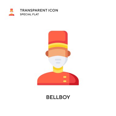 Belboy vektör ikonu. Düz çizim. EPS 10 vektörü.