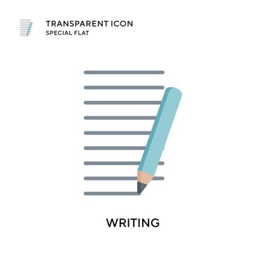 Vektör simgesi yazılıyor. Düz çizim. EPS 10 vektörü.