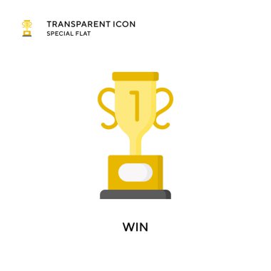 Vektör simgesini kazan. Düz çizim. EPS 10 vektörü.