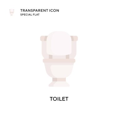 Tuvalet vektörü simgesi. Düz çizim. EPS 10 vektörü.