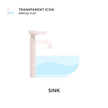 Batırma vektör simgesi. Düz çizim. EPS 10 vektörü.