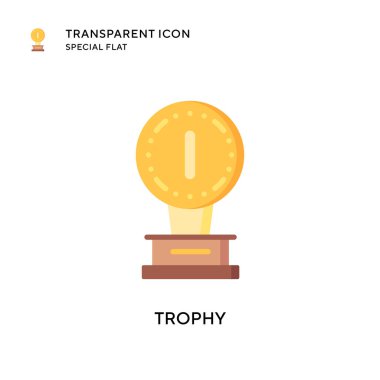 Ödül vektör simgesi. Düz çizim. EPS 10 vektörü.