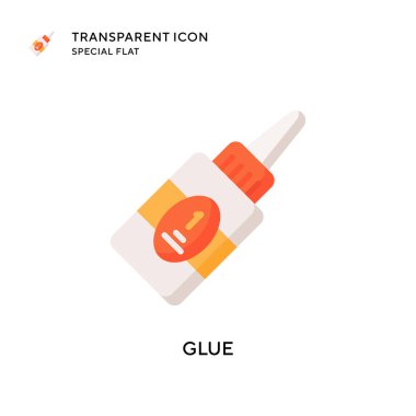 Yapıştırıcı vektör simgesi. Düz çizim. EPS 10 vektörü.