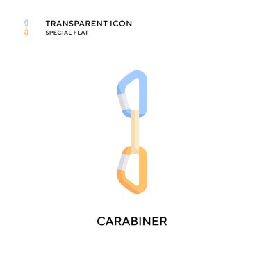 Karabina vektör simgesi. Düz çizim. EPS 10 vektörü.