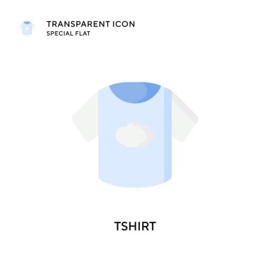 Tshirt vektör simgesi. Düz çizim. EPS 10 vektörü.