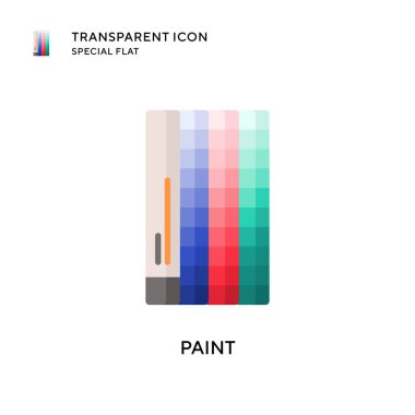 Vektör simgesini boya. Düz çizim. EPS 10 vektörü.