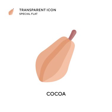 Kakao vektör simgesi. Düz çizim. EPS 10 vektörü.