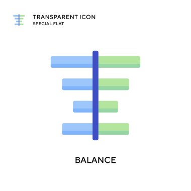 Denge vektör simgesi. Düz çizim. EPS 10 vektörü.