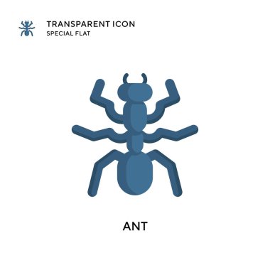 Karınca vektör simgesi. Düz çizim. EPS 10 vektörü.