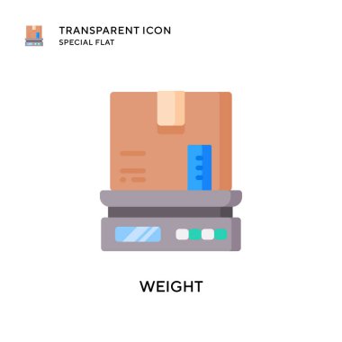 Ağırlık vektör simgesi. Düz çizim. EPS 10 vektörü.