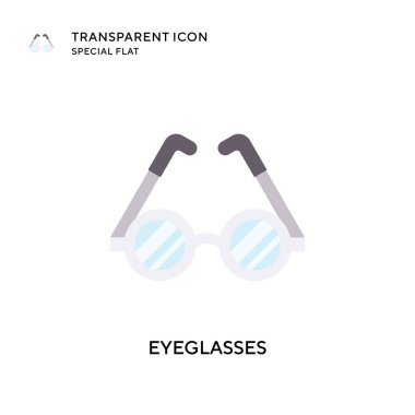 Gözlük vektör simgesi. Düz çizim. EPS 10 vektörü.