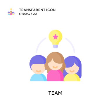 Takım vektör ikonu. Düz çizim. EPS 10 vektörü.