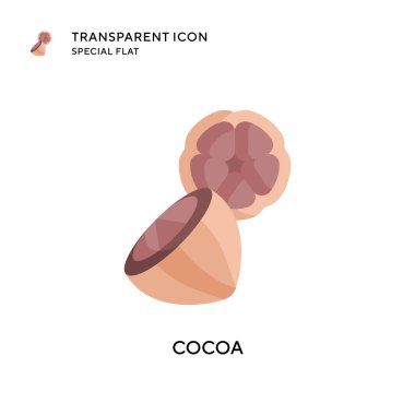 Kakao vektör simgesi. Düz çizim. EPS 10 vektörü.