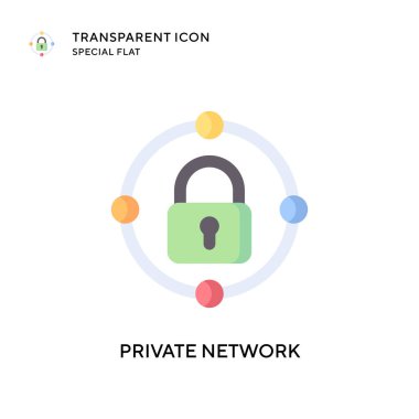 Özel ağ vektör simgesi. Düz çizim. EPS 10 vektörü.