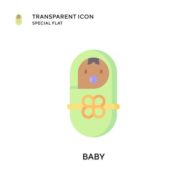 Bebek vektör ikonu. Düz çizim. EPS 10 vektörü.