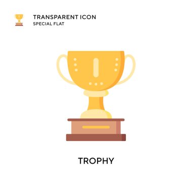 Ödül vektör simgesi. Düz çizim. EPS 10 vektörü.