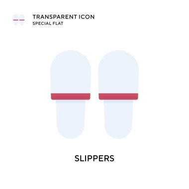 Terlik vektör simgesi. Düz çizim. EPS 10 vektörü.