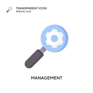 Yönetim vektör simgesi. Düz çizim. EPS 10 vektörü.