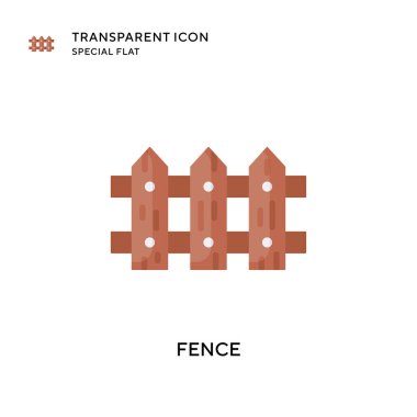 Çit vektör simgesi. Düz çizim. EPS 10 vektörü.