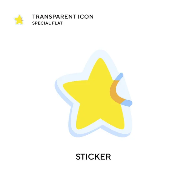Sticker Icône Vectorielle Illustration Style Plat Vecteur Eps — Image vectorielle