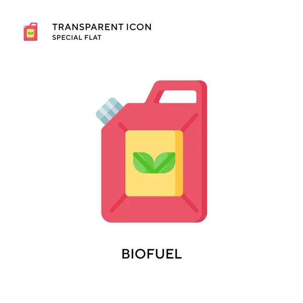 Icona Del Vettore Biocarburante Illustrazione Stile Piatto Vettore Eps — Vettoriale Stock