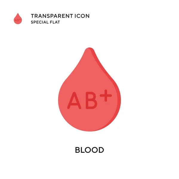 Icono Del Vector Sanguíneo Ilustración Estilo Plano Eps Vector — Vector de stock