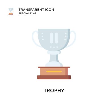 Ödül vektör simgesi. Düz çizim. EPS 10 vektörü.