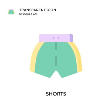 Kısa vektör simgesi. Düz çizim. EPS 10 vektörü.