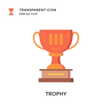 Ödül vektör simgesi. Düz çizim. EPS 10 vektörü.