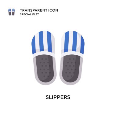 Terlik vektör simgesi. Düz çizim. EPS 10 vektörü.