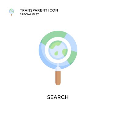 Arama vektör simgesi. Düz çizim. EPS 10 vektörü.