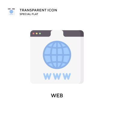 Web vektör simgesi. Düz çizim. EPS 10 vektörü.