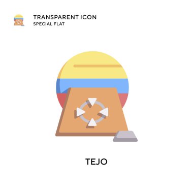 Tejo vektör simgesi. Düz çizim. EPS 10 vektörü.