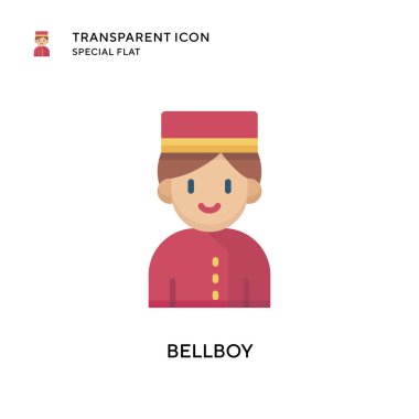 Belboy vektör ikonu. Düz çizim. EPS 10 vektörü.