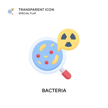 Bakteri vektör simgesi. Düz çizim. EPS 10 vektörü.
