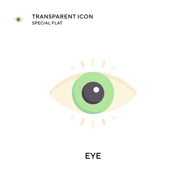 Göz vektör simgesi. Düz çizim. EPS 10 vektörü.