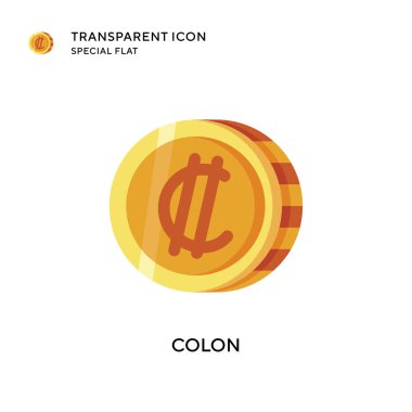 Kolon vektör simgesi. Düz çizim. EPS 10 vektörü.