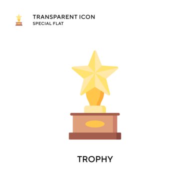 Ödül vektör simgesi. Düz çizim. EPS 10 vektörü.