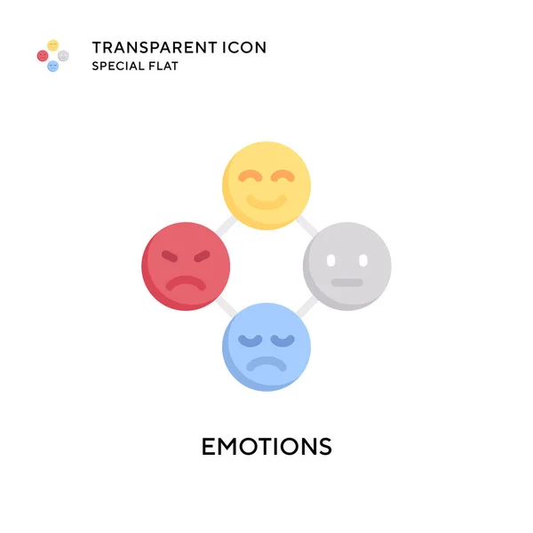Emotions vector icon. Flat style illustration. EPS 10 vector.