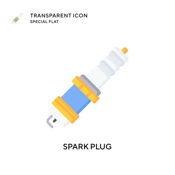 Zündkerzen Vektor Symbol Flache Illustration Eps Vektor — Stockvektor