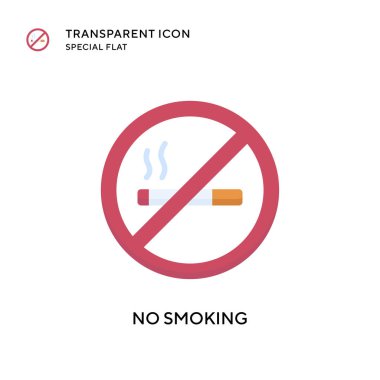 Dumanı tüten vektör simgesi yok. Düz çizim. EPS 10 vektörü.