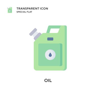Yağ vektör simgesi. Düz çizim. EPS 10 vektörü.