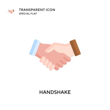 El sıkışma vektör simgesi. Düz çizim. EPS 10 vektörü.