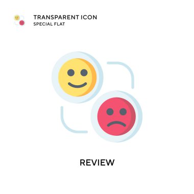 Vektör simgesini gözden geçir. Düz çizim. EPS 10 vektörü.