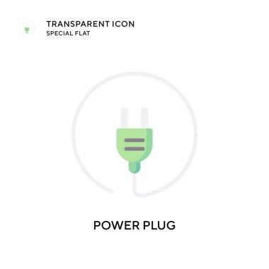 Güç dolgu vektör simgesi. Düz çizim. EPS 10 vektörü.