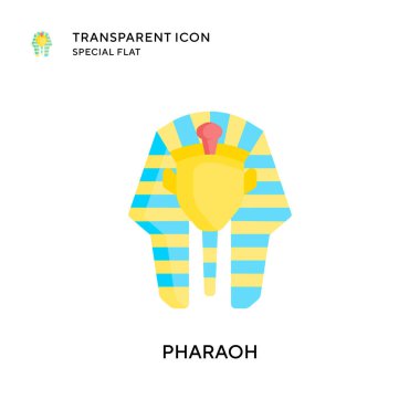 Firavun vektör ikonu. Düz çizim. EPS 10 vektörü.