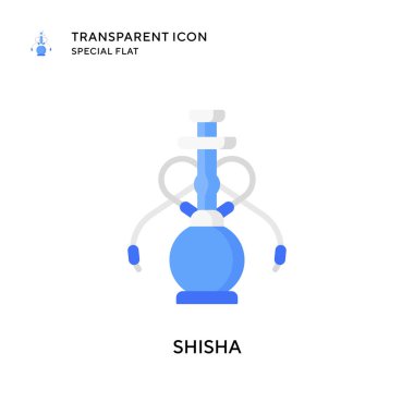 Shisha vektör simgesi. Düz çizim. EPS 10 vektörü.
