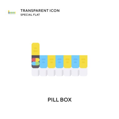 Hap kutusu vektör simgesi. Düz çizim. EPS 10 vektörü.