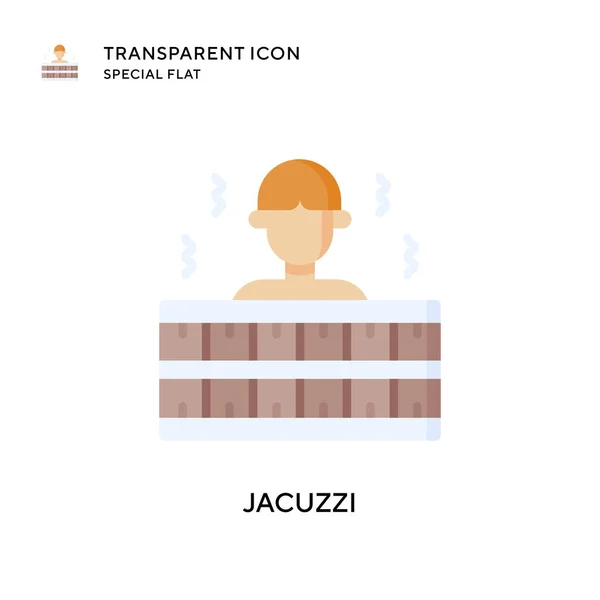 Jacuzzi Vektorsymbol Flache Illustration Eps Vektor — Stockvektor